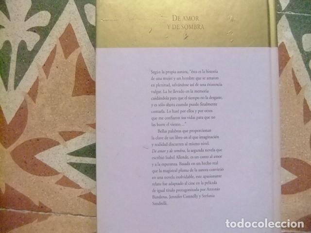 Libros de segunda mano: DE AMOR Y DE SOMBRA // ISABEL ALLENDE // PLANETA D&acute;AGOSTINI - Foto 2