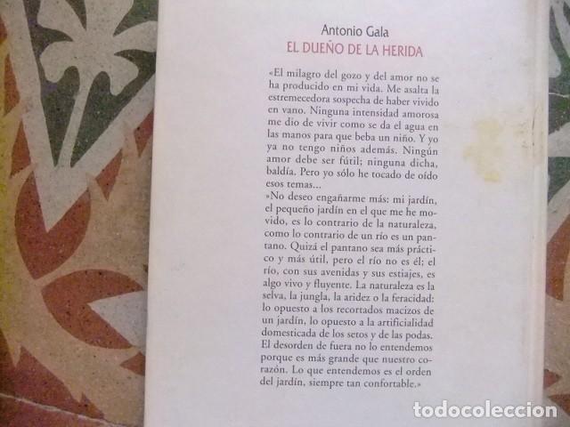 Libros de segunda mano: EL DUE&Ntilde;O DE LA HERIDA // ANTONIO GALA // PLANETA D&acute;AGOSTINI - Foto 2