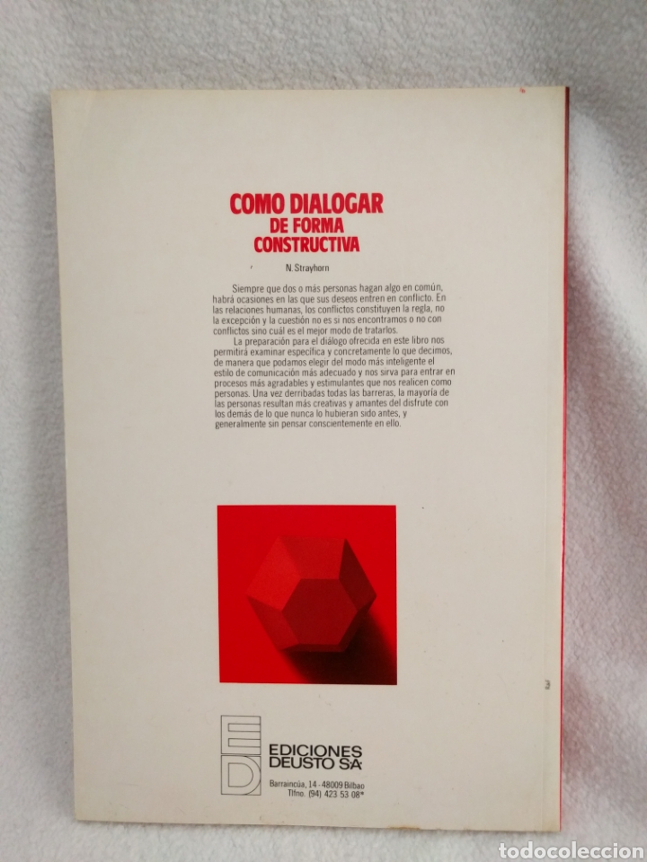 Libros de segunda mano: C&oacute;mo dialogar de forma constructiva. Deusto. - Foto 2