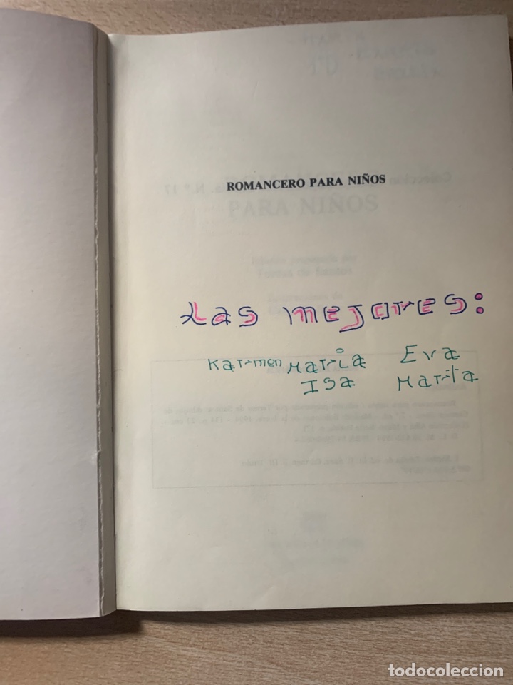 Libros de segunda mano: Romancero para ni&ntilde;os. Teresa de Santos - Foto 2