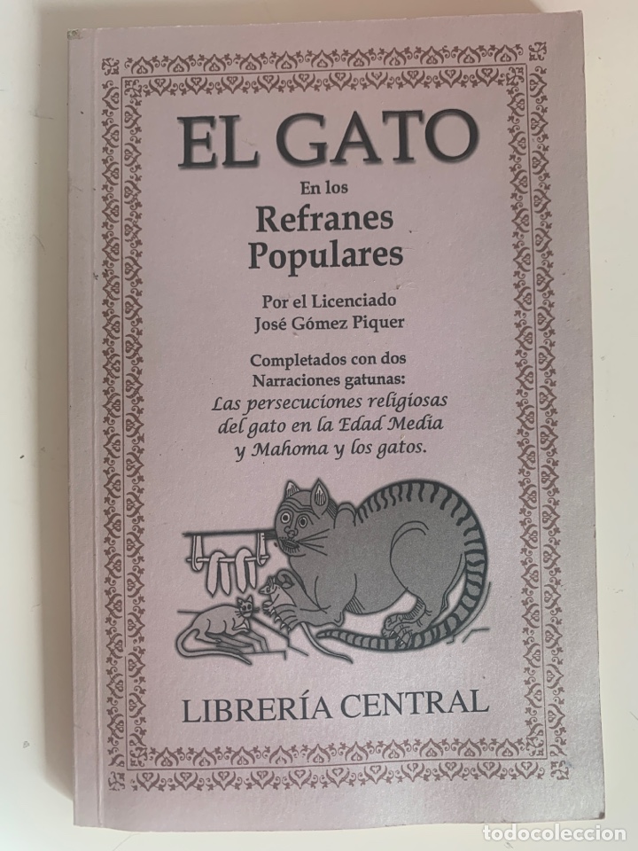Libros de segunda mano: El gato. Refranes populares. Librer&iacute;a central - Foto 1