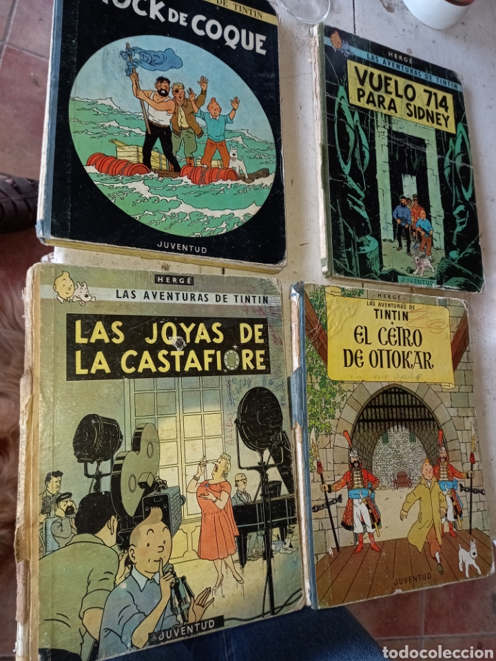 Libros de segunda mano: Lote aventuras tintin