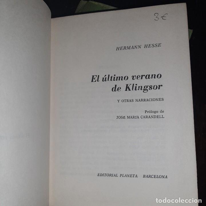 Libros de segunda mano: EL ULTIMO VERANO DE KLINGSOR. HERMANN HESSE - Foto 2