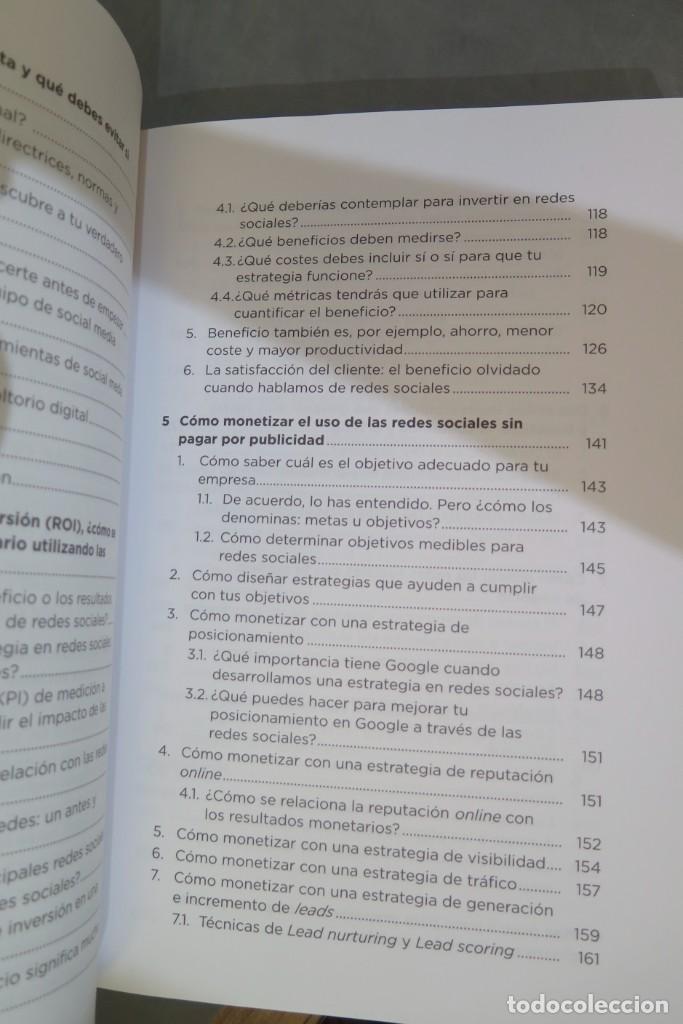 Libros de segunda mano: C&Oacute;MO MONETIZAR LAS REDES SOCIALES. ROJAS AGUADO - Foto 4