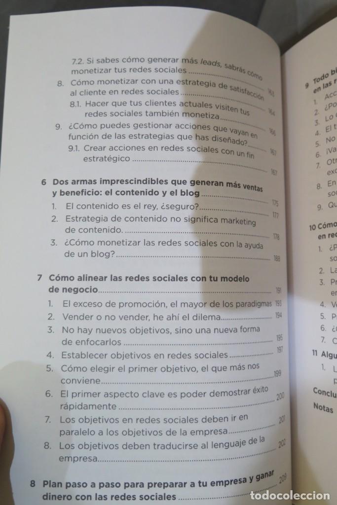 Libros de segunda mano: C&Oacute;MO MONETIZAR LAS REDES SOCIALES. ROJAS AGUADO - Foto 5