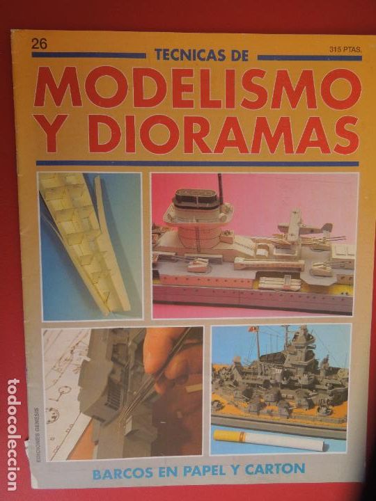 Second hand books: T&Eacute;CNICAS DE MODELISMO Y DIORAMAS N&ordm; 26- BARCOS EN PAPEL Y CARTON - EDICIONES GENESIS 1991