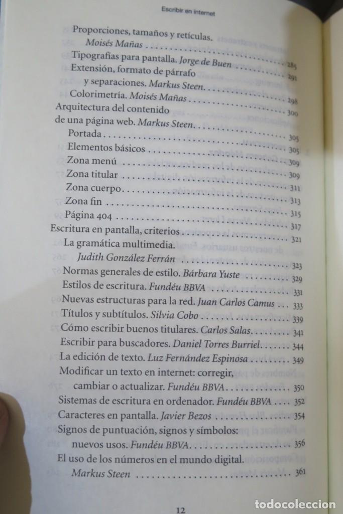 Libros de segunda mano: ESCRIBIR EN INTERNET. GALAXIA GUTENBERG - Foto 7