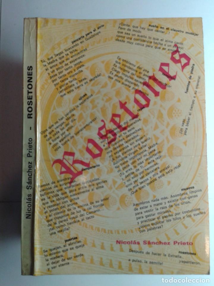 Libros de segunda mano: ROSETONES 1978 NICOL&Aacute;S S&Aacute;NCHEZ PRIETO 1&ordf; EDICI&Oacute;N - Foto 1
