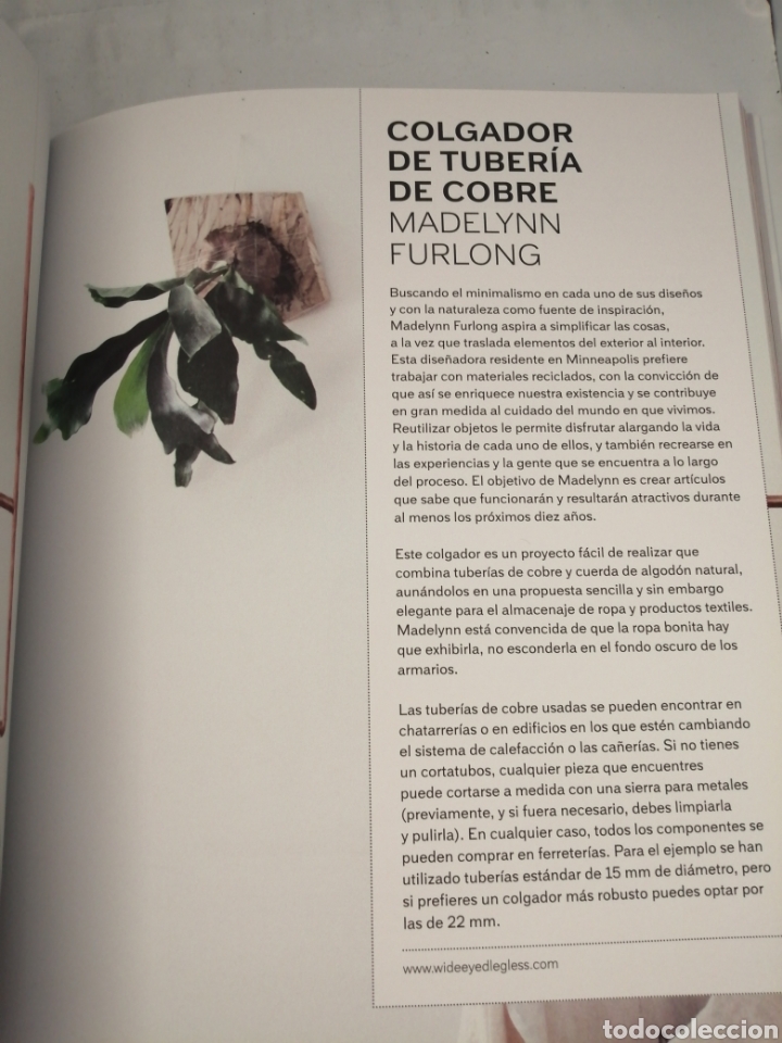 Libros de segunda mano: UPCYCLE: M&Aacute;S QUE RECICLAJE. 24 PROYECTOS DIY PARA EL HOGAR - Foto 9