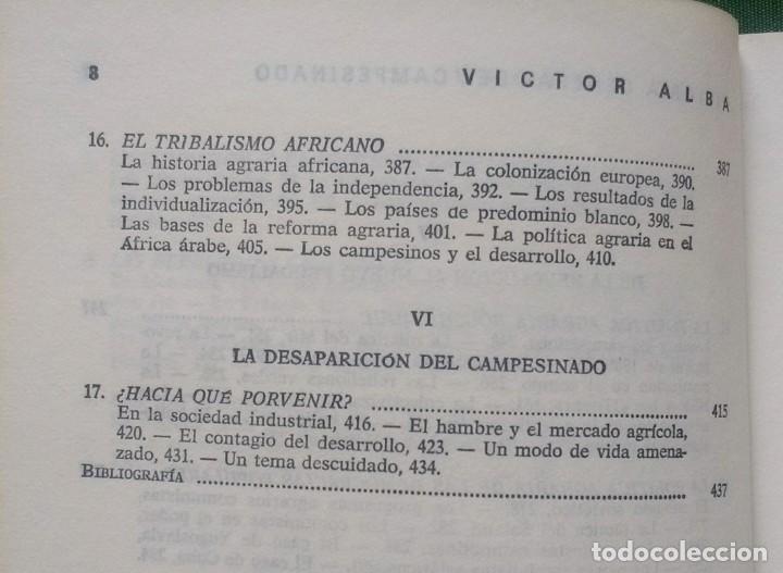 Libros de segunda mano: HISTORIA GENERAL DEL CAMPESINADO - VICTOR ALBA - Foto 5