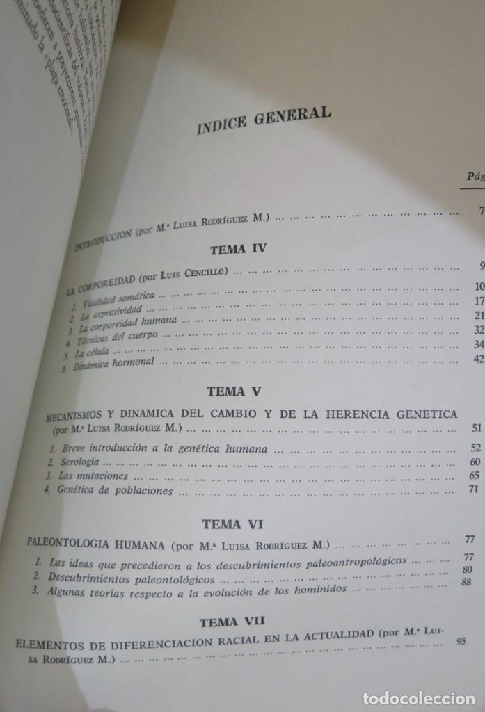 Libros de segunda mano: CURSO DE ANTROPOLOGIA INTEGRAL. LUIS CENCILLO - Foto 2