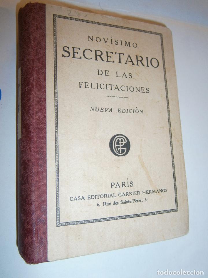 Libri di seconda mano: ANTIGUO LIBRO - NOVISIMO SECRETARIO DE LAS FELICITACIONES - LC3