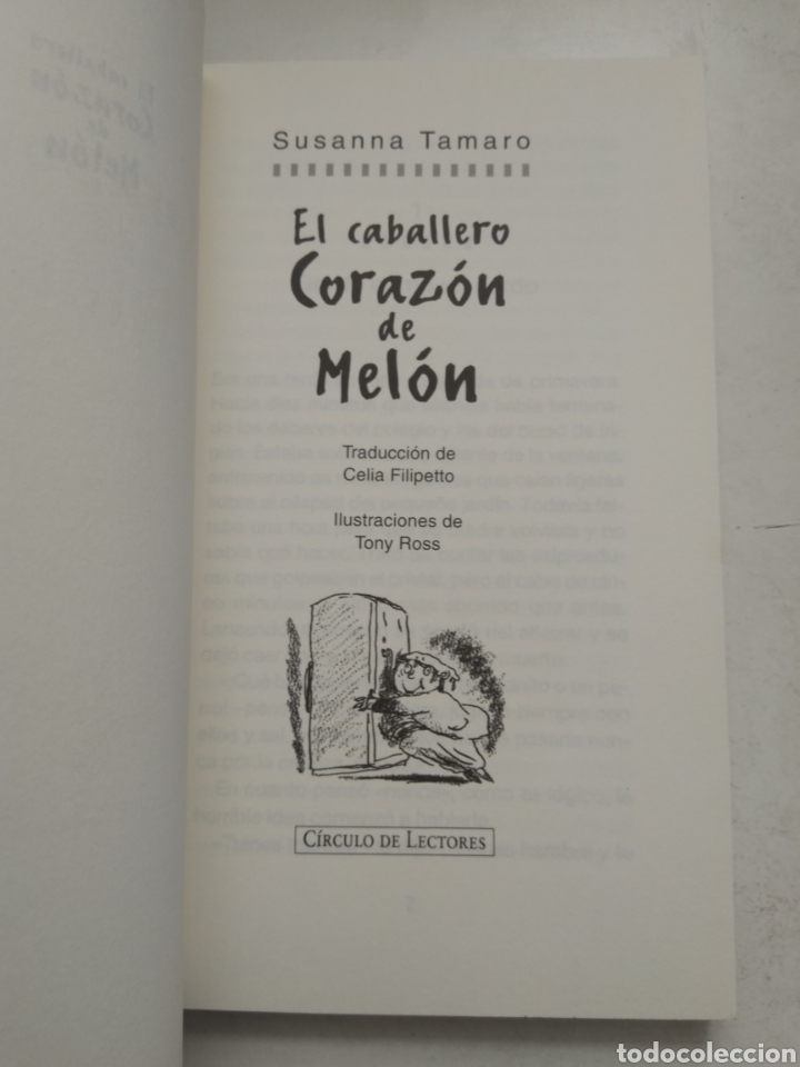 Libros de segunda mano: EL CABALLERO CORAZ&Oacute;N DE LEON/SUSANNA TAMARO - Foto 2