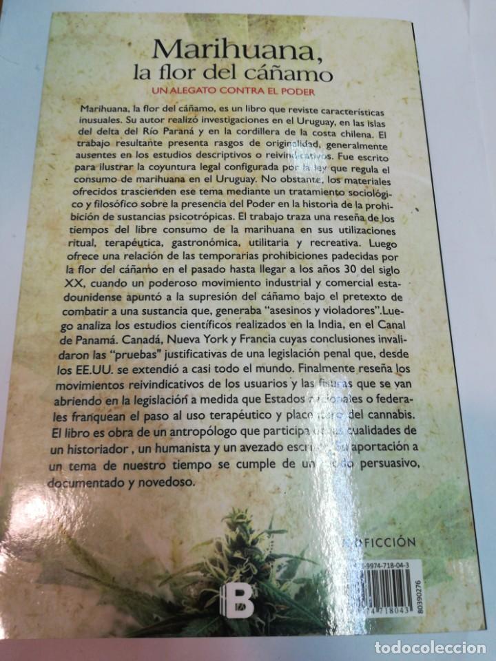 Libros de segunda mano: DANIEL VIDART Marihuana, la flor del c&aacute;&ntilde;amo SA5112 - Foto 2