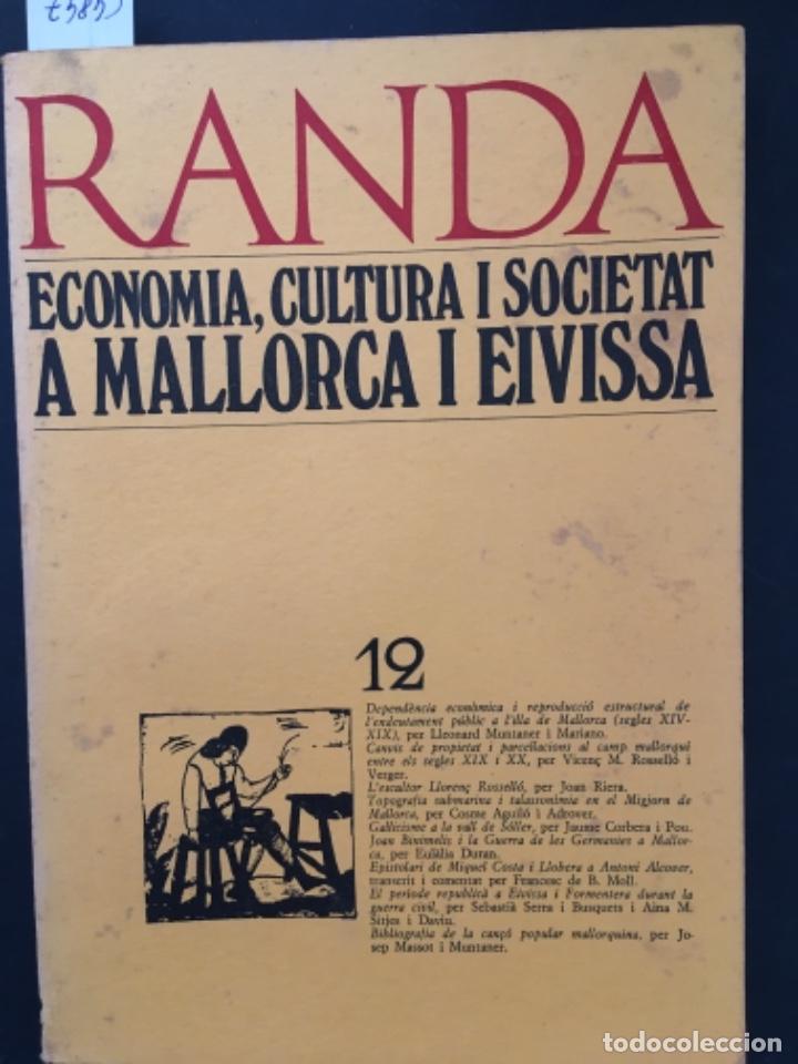 Libros de segunda mano: ECONOMIA, CULTURA I SOCIETAT A MALLORCA I EIVISSA, REVISTA RANDA 12