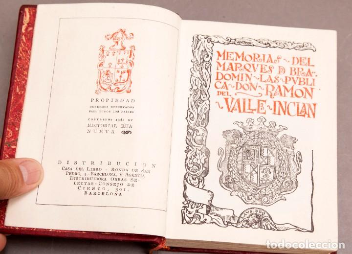 Libros de segunda mano: Sonatas - de Valle-Inclan - Ed. Rua Nueva - 1948 - Con aguafuerte - Foto 6