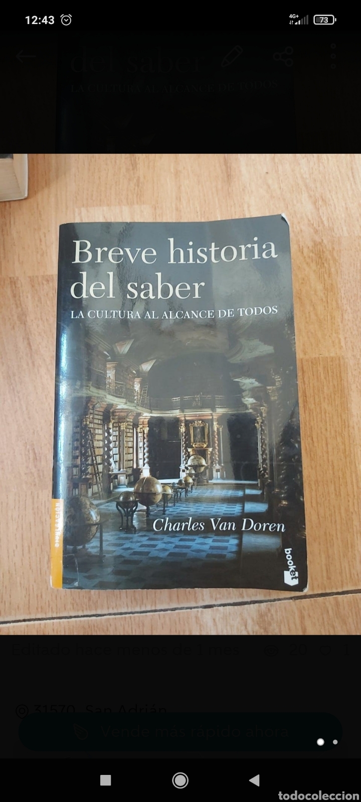 Libros de segunda mano: Breve historia del saber - Foto 1
