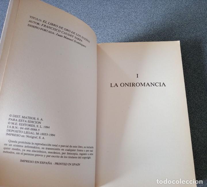 Libros de segunda mano: El Libro de Oro de los Sue&ntilde;os de F.Caudet Mago Felix - Foto 4