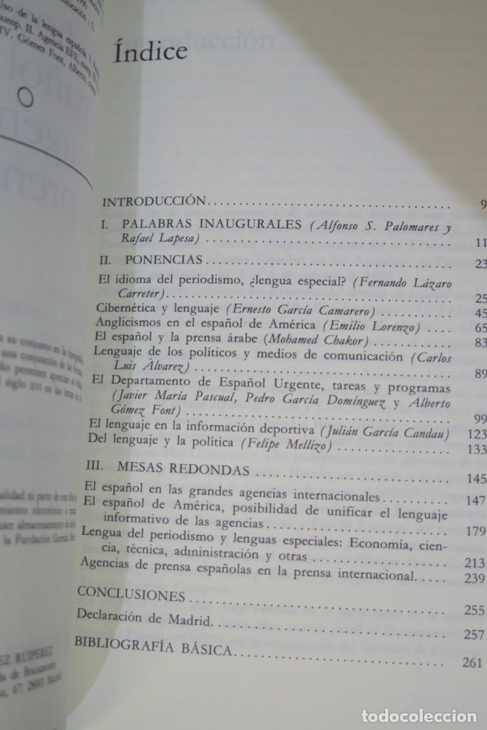 Libros de segunda mano: EL IDIOMA ESPA&Ntilde;OL EN LAS AGENCIAS DE PRENSA - Foto 2