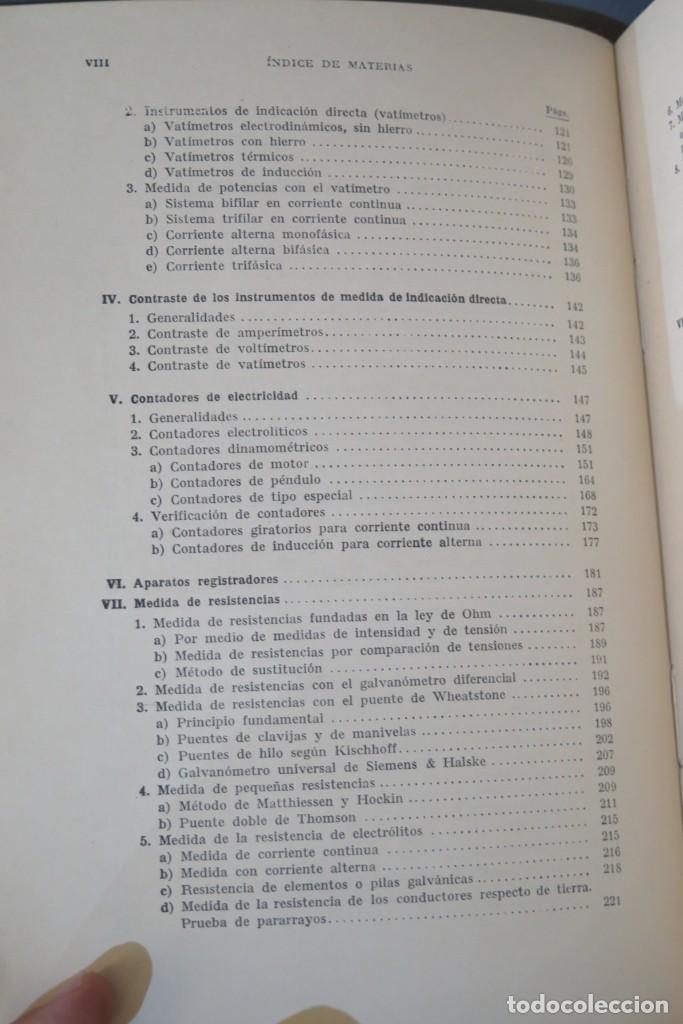Libros de segunda mano: T&Eacute;CNICA DE LAS MEDIDAS EL&Eacute;CTRICAS - Foto 4
