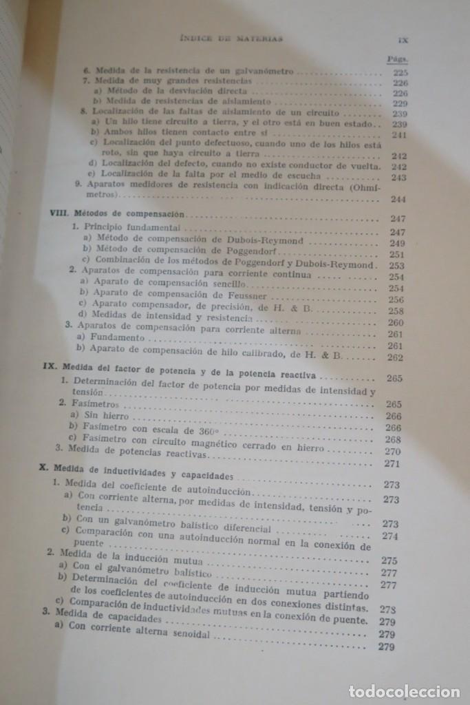 Libros de segunda mano: T&Eacute;CNICA DE LAS MEDIDAS EL&Eacute;CTRICAS - Foto 5