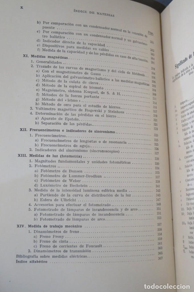 Libros de segunda mano: T&Eacute;CNICA DE LAS MEDIDAS EL&Eacute;CTRICAS - Foto 6