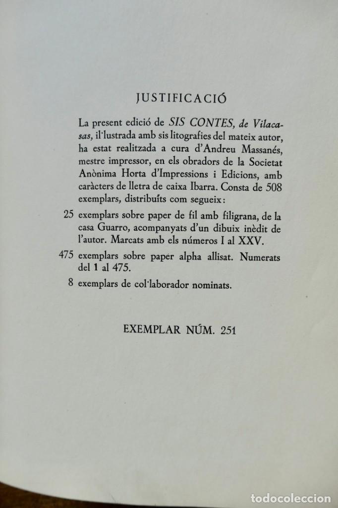 Libros de segunda mano: SIS CONTES - VILACASAS - 1957 - Foto 5