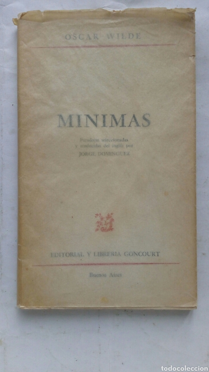 Libros de segunda mano: Minimas (Selecci&oacute;n de paradojas). Oscar Wilde. - Foto 2