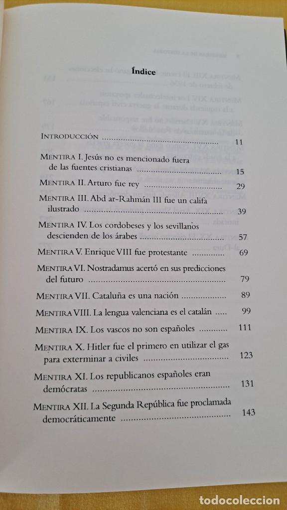 Libros de segunda mano: CESAR VIDAL - MENTIRAS DE LA HISTORIA...DE USO COM&Uacute;N - ESFERA DE LOS LIBROS 2006 - Foto 3