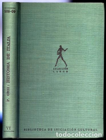 Libros de segunda mano: ORSI, Pietro. Historia de Italia. 1960. - Foto 3