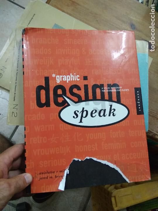 Libros de segunda mano: Libro Graphic design speak 1999 ART-548-1088 - Foto 1