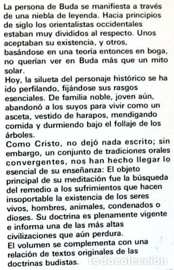 Libros de segunda mano: BUDA SELECCI&Oacute;N DE TEXTOS - ANDR&Eacute; BAREAU - ED. EDAF 1990 - VER INDICE - Foto 2