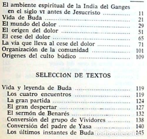 Libros de segunda mano: BUDA SELECCI&Oacute;N DE TEXTOS - ANDR&Eacute; BAREAU - ED. EDAF 1990 - VER INDICE - Foto 3