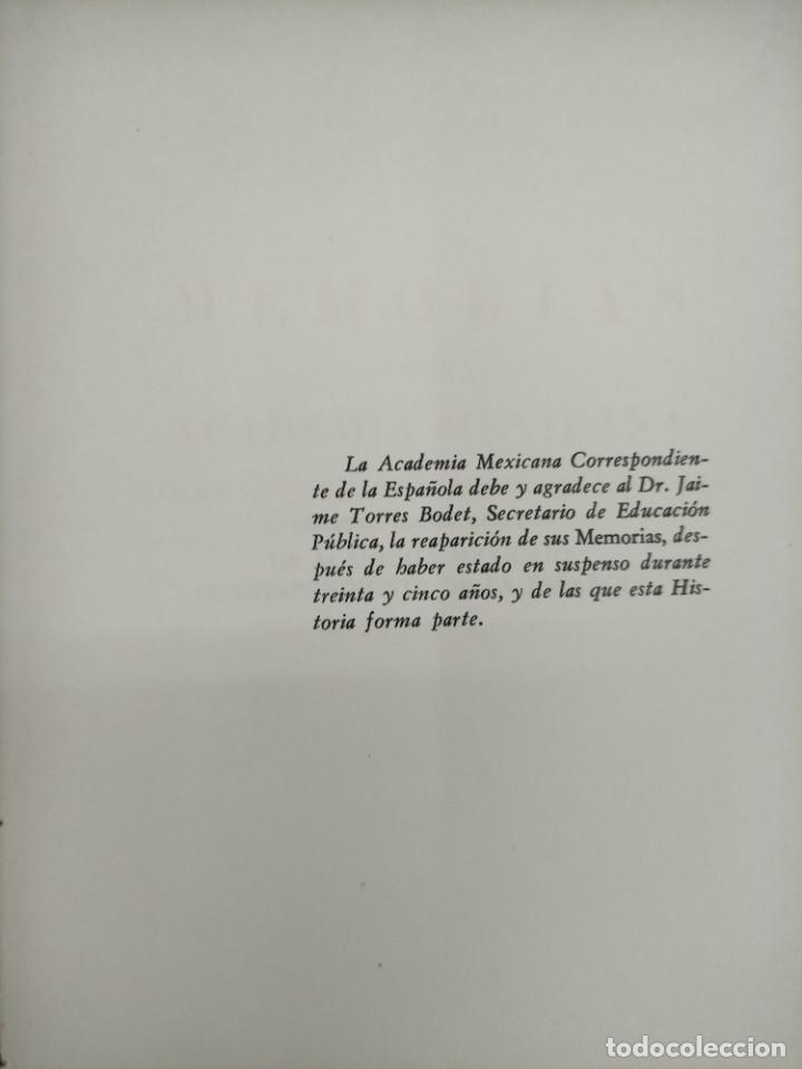 Libros de segunda mano: Memorias de la Academia Mexicana - Foto 6