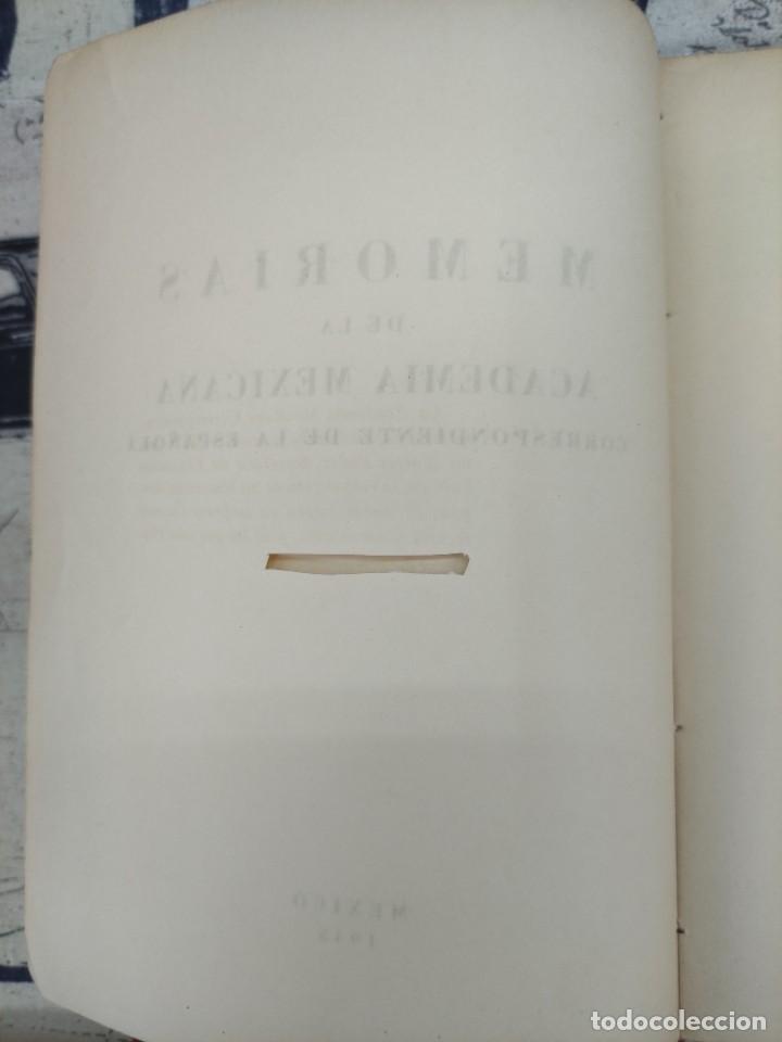 Libros de segunda mano: Memorias de la Academia Mexicana - Foto 9