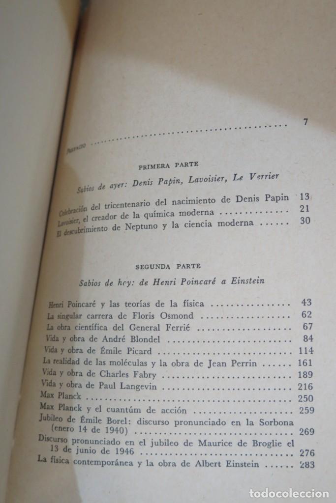 Libros de segunda mano: SABIOS Y DESCUBRIMIENTOS. LUIS DE BROGLIE - Foto 2