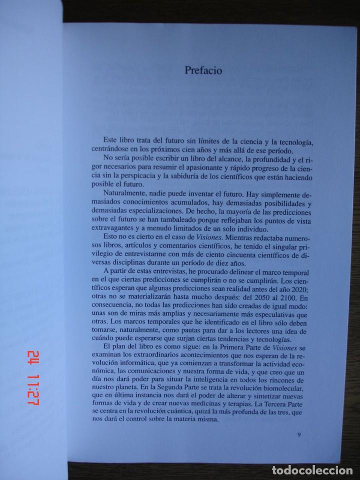 Libros de segunda mano: VISIONES - MICHIO KAKU - EDITORIAL DEBATE, 1998 - PRIMERA EDICI&Oacute;N - Foto 5