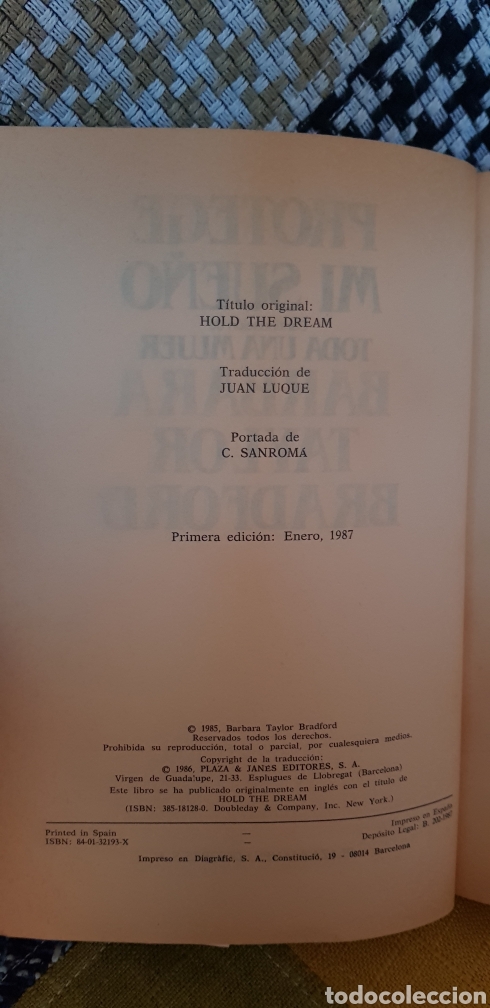 Libros de segunda mano: Libro PROTEGE MI SUE&Ntilde;O (1&deg;EDICI&Oacute;N, 1987) - Foto 6