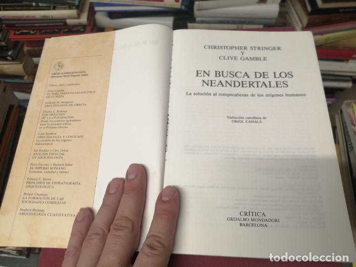 Libros de segunda mano: EN BUSCA DE LOS NEANDERTALES . LA SOLUCI&Oacute;N AL ROMPECABEZAS DE LOS OR&Iacute;GENES HUMANOS. STRINGER . - Foto 3