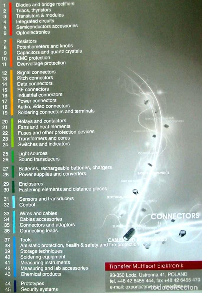 Libros de segunda mano: TME / TRANSFER MULTISORT ELEKTRONIK - ELECTRONICS COMPONENTS - CATALOGUE 2011 - VER INDICE - Foto 2