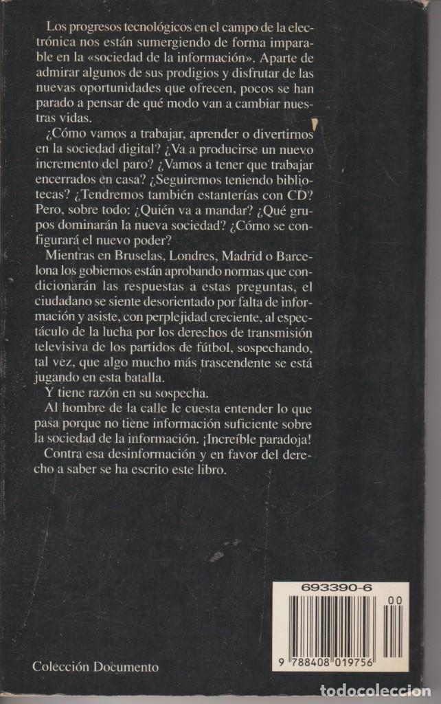 Libros de segunda mano: CHIPS, CABLES Y PODER - JOAN MAJO - ED. PLANETA 1997 - Foto 2