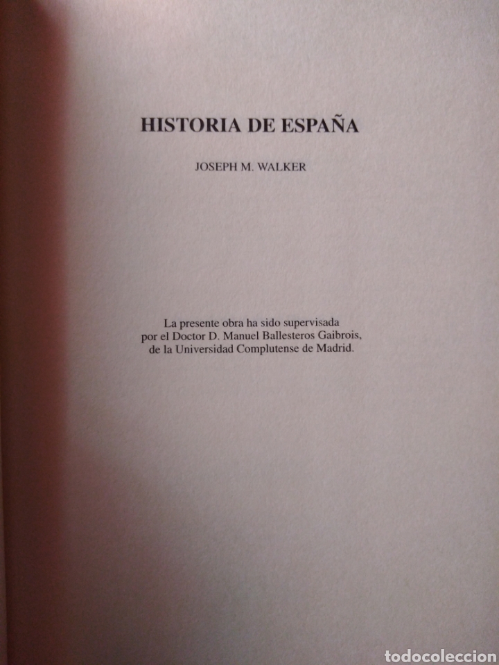 Libros de segunda mano: Historia de Espa&ntilde;a Joseph M Walker - Foto 3