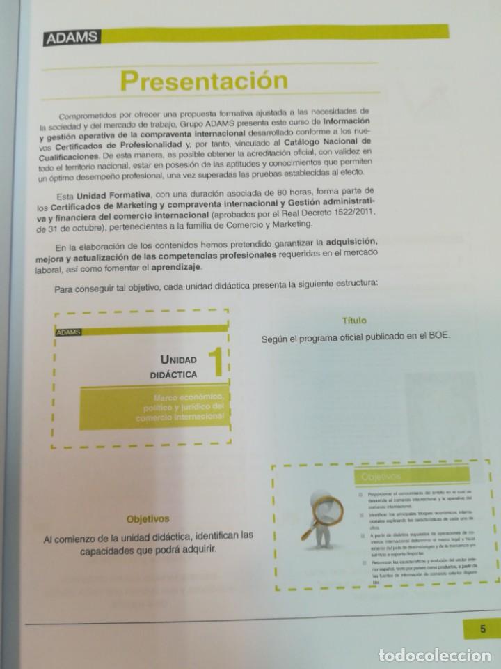 Libros de segunda mano: Informaci&oacute;n y gesti&oacute;n operativa de la compraventa internacional + CD SA5387 - Foto 3