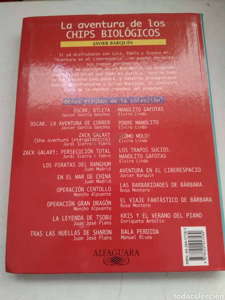 Libros de segunda mano: LA AVENTURA DE LOS CHIPS BIOL&Oacute;GICOS/JAVIER BARQU&Iacute;N - Foto 3