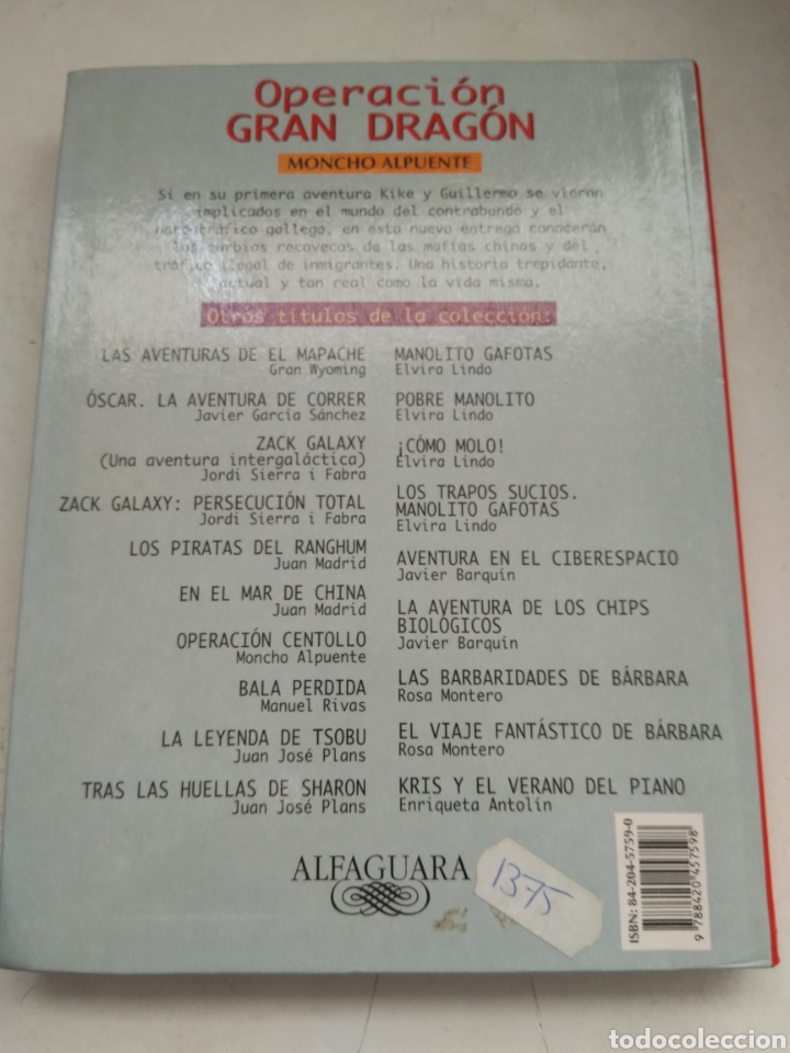 Libros de segunda mano: OPERACI&Oacute;N GRAN DRAG&Oacute;N/MONCHO ALPUENTE - Foto 3