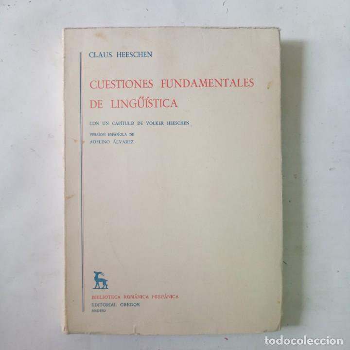 Libros de segunda mano: CUESTIONES FUNDAMENTALES DE LING&Uuml;&Iacute;STICA. Heeschen, Claus - Foto 1