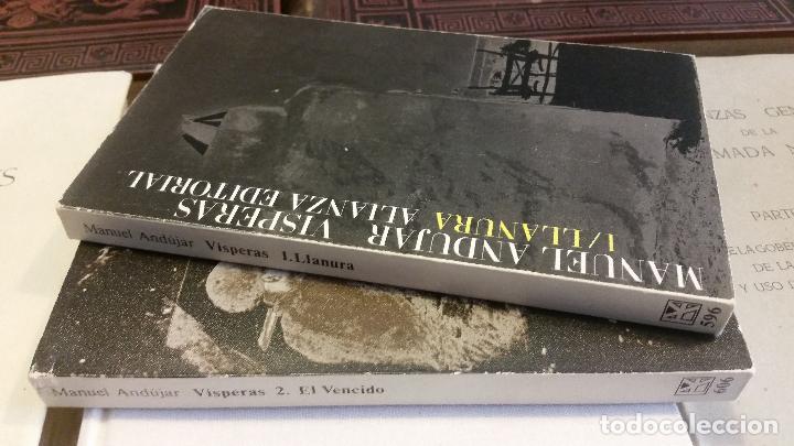 Libros de segunda mano: 1975 - MANUEL AND&Uacute;JAR. V&iacute;speras. 2 tomos - DEDICADO - Foto 1
