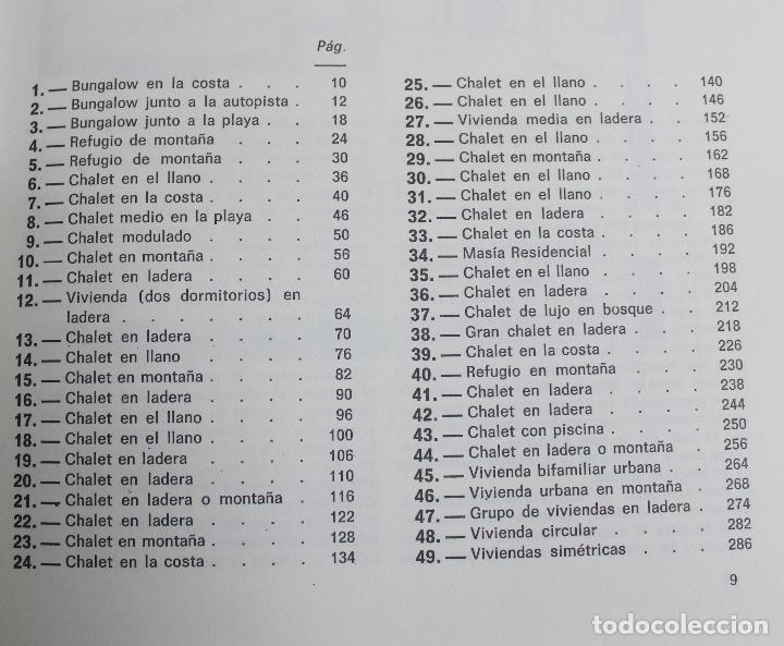 Libros de segunda mano: Chalets, 49 proyectos para monta&ntilde;a y playa - Ed. CEAC - Foto 9