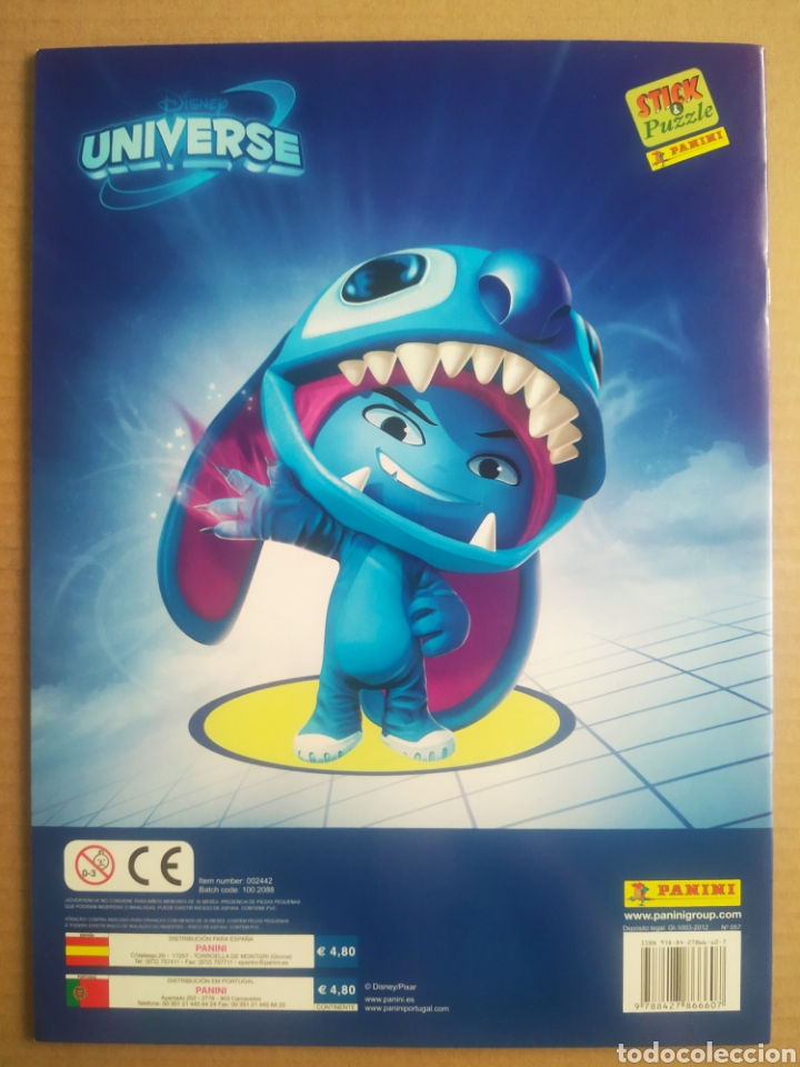 Libros de segunda mano: Stick & Puzzle: Universe (Panini/Disney/Pixar, 2012). Sin usar. - Foto 2