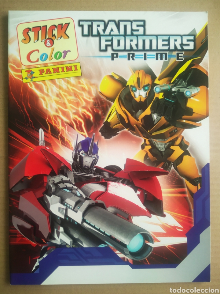 Libros de segunda mano: Stick & Color: Transformers Prime (Panini/Hasbro, 2011). Sin usar. - Foto 1